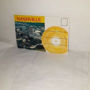 RARE 1970s NASHVILLE TENNESSEE OPRYLAND FOLD OUT POSTCARD SET